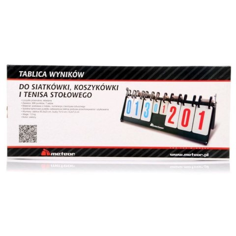 Tablica wyników do siatkówki, koszykówki i tenisa stołowego Meteor 16001 Tablica wyników do siatkówki, koszykówki i tenisa stołowego Meteor 16001