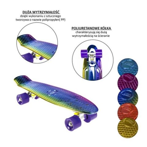 Deskorolka Nils Extreme ELECTROSTYLE PENNYBOARD PNB01 BLUE