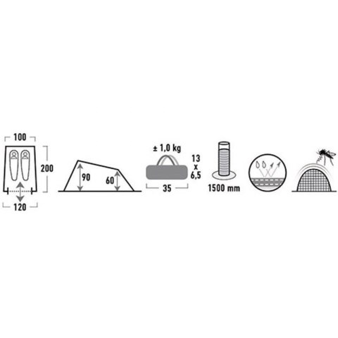 Namiot High Peak Minilite 2os 10157