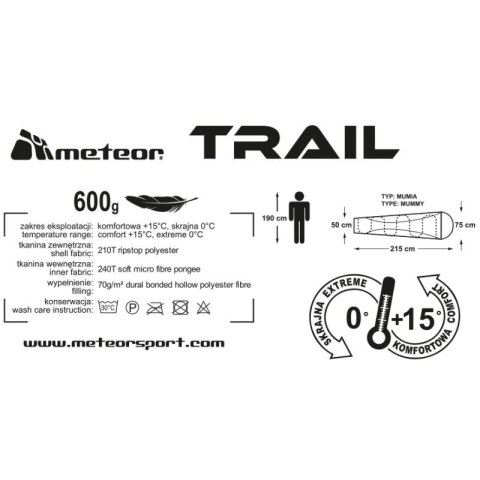 Śpiwór Meteor Trail 81150