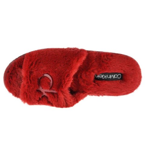 Kapcie Calvin Klein Slipper Sandal Fur W HW0HW00634-XB8