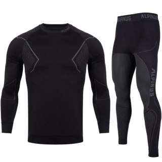 Bielizna termoaktywna Alpinus Active Base Layer Set czarno-szara M GT43257