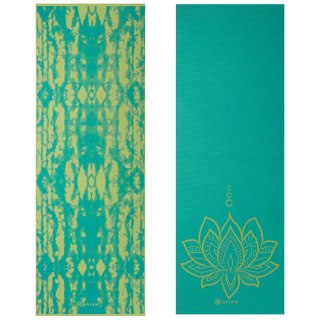 Mata do Jogi dwustronna GAIAM Turquoise Lotus 6 MM 62344