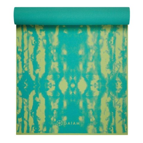 Mata do Jogi dwustronna GAIAM Turquoise Lotus 6 MM 62344