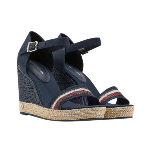 Sandały Tommy Hilfiger Grosgrain High Wedge Sandal W FW0FW05254