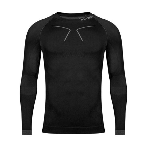 Koszulka termoaktywna Alpinus Tactical Base Layer czarno-szara M GT43219