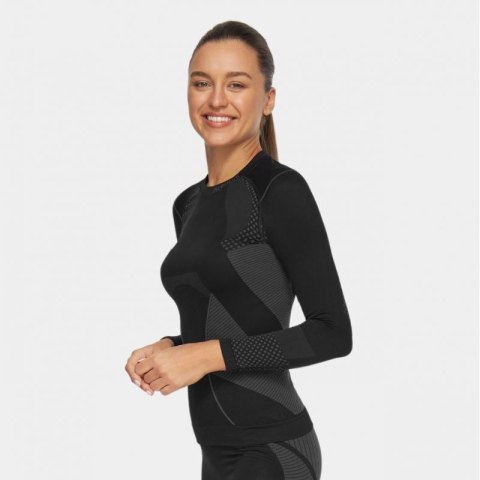 Koszulka termoaktywna Alpinus Active Base Layer czarno-szara W GT43180