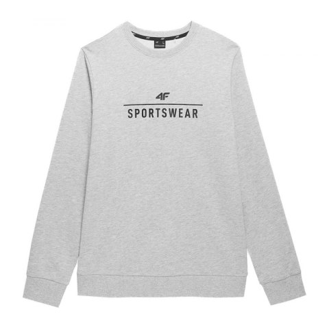 Bluza 4F M 4FSS23TSWSM349 chłodny jasny szary melanż