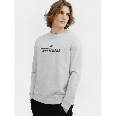 Bluza 4F M 4FSS23TSWSM349 chłodny jasny szary melanż
