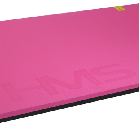 Mata fitness klubowa z otworami HMS Premium MFK02 Pink-Black Mata fitness klubowa z otworami HMS Premium MFK02 Pink-Black