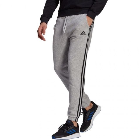 Spodnie adidas Essentials Tapered Elastic Cuff 3 Stripes Pant M GK9001