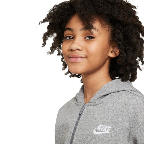 Bluza Nike G NSW Club FLC FZ Hoodie LBR Jr DC7118 091