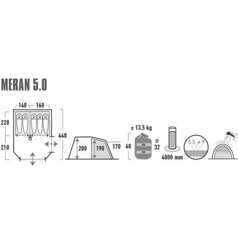 Namiot High Peak Meran 5 11808