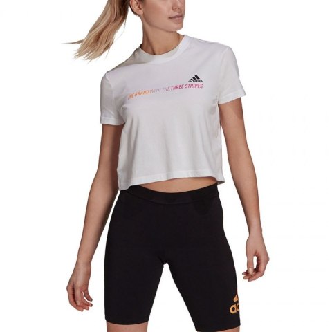 Koszulka adidas Gradient Logo Cropped W GM5577