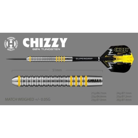 Rzutki Harrows Chizzy 80% Steeltip HS-TNK-000013896