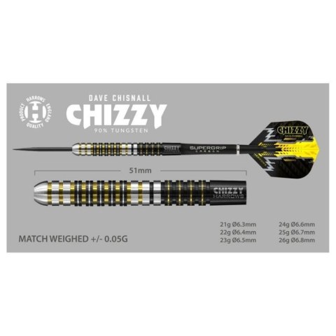 Rzutki Harrows Chizzy 90% Steeltip HS-TNK-000013897