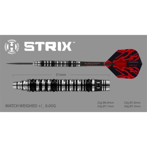 Rzutki Harrows Strix 90% Steeltip HS-TNK-000013893