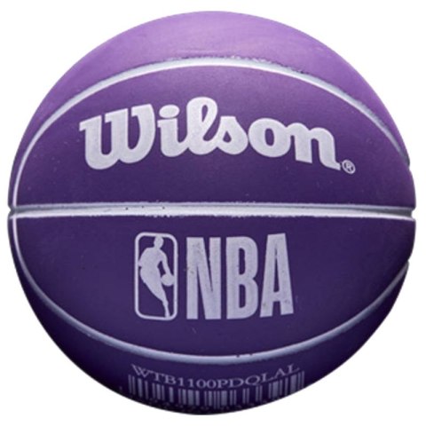 Piłka do koszykówki Wilson NBA Dribbler Los Angeles Lakers Mini Ball WTB1100PDQLAL