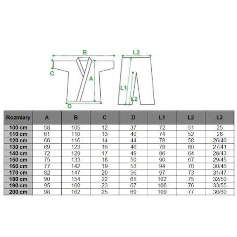 Kimono do judo Masters 450 gsm - 170 cm 06037-170