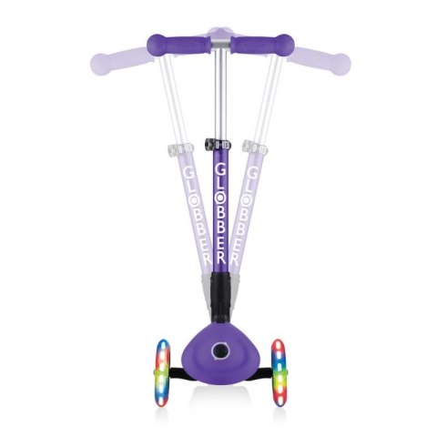 Hulajnoga 3-kołowa Globber Foldable Lights Violet Jr 437-103