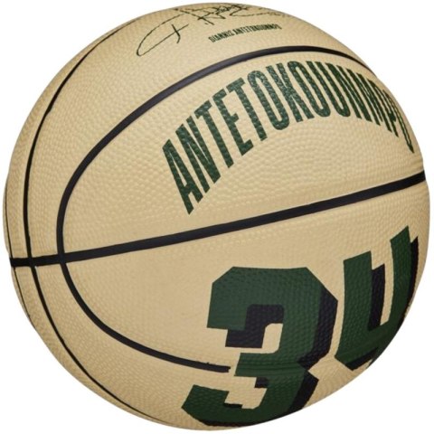 Piłka do koszykówki Wilson NBA Player Icon Giannis Antetokounmpo Mini Ball WZ4007501XB