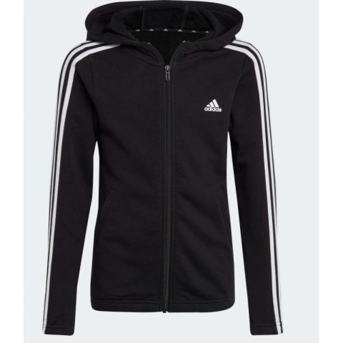 Bluza adidas Essentials 3 Stripes Full-Zip Hoodie Jr IC3634