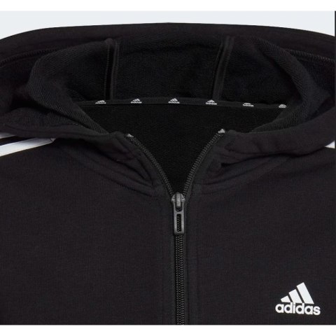 Bluza adidas Essentials 3 Stripes Full-Zip Hoodie Jr IC3634