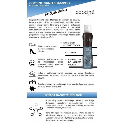 Pianka czyszcząca do skór i tekstyliów Coccine DA0277