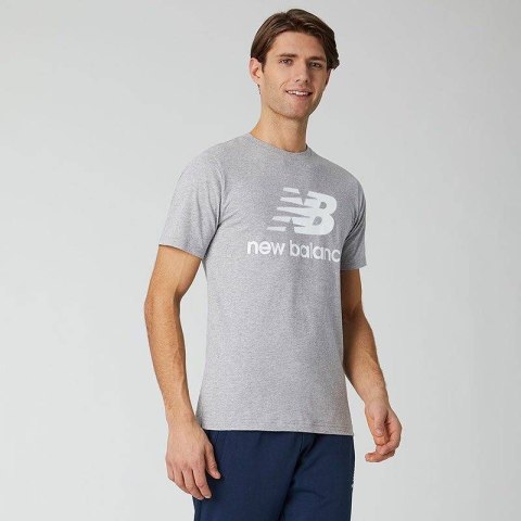 Koszulka New Balance Essentials Stacked Logo T AG M MT01575AG