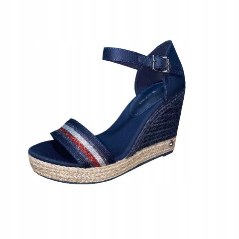 Sandały Tommy Hilfiger Grosgrain High Wedge Sandal W FW0FW05254