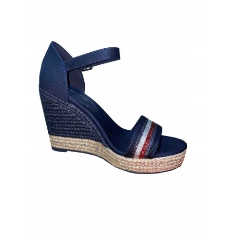 Sandały Tommy Hilfiger Grosgrain High Wedge Sandal W FW0FW05254