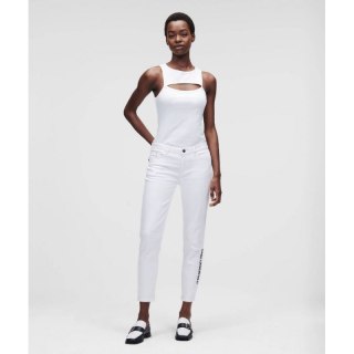 Jeansy Karl Lagerfeld White Gf Denim Pants W 221W1101