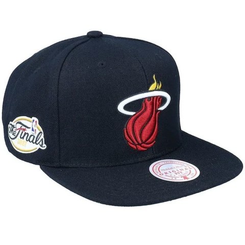 Czapka z daszkiem Mitchell & Ness NBA Miami Heat Top Spot Snapback Hwc Heat HHSS2976-MHEYYPPPBLCK