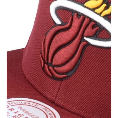 Czapka z daszkiem Mitchell & Ness NBA Miami Heat Top Spot Snapback Hwc Heat HHSS3256-MHEYYPPPMARO