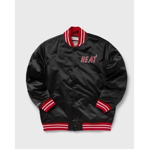 Kurtka Mitchell & Ness NBA Heavyweight Satin Jacket Miami Heat M OJBF3413-MHEYYPPPBLCK